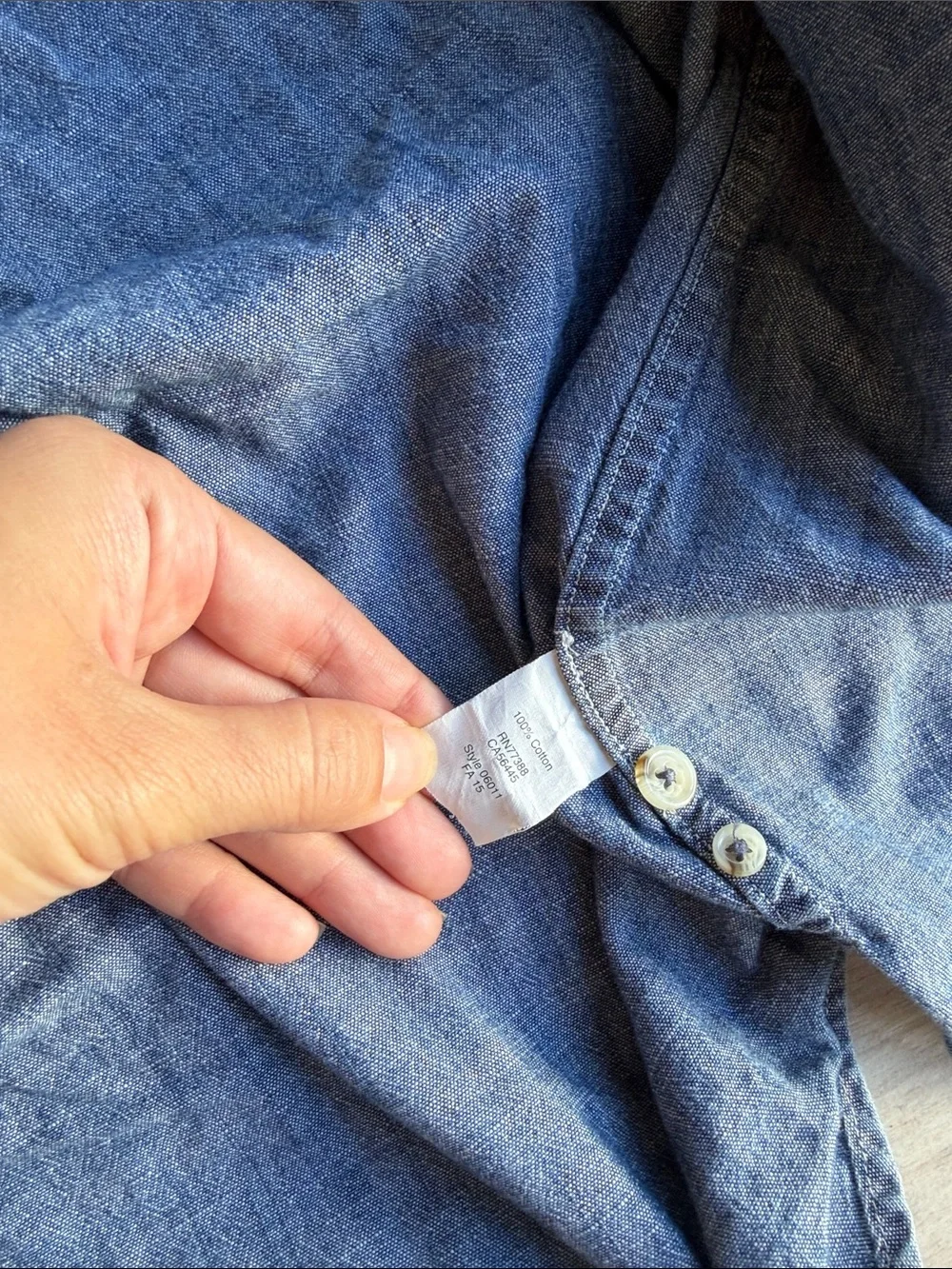 J. Crew Men's Lightweight Denim Button-Down Shirt - Blue